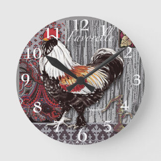 Redondo Mediano Reloj de gallo