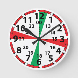 Redondo Mediano Reloj de habitación de Comms