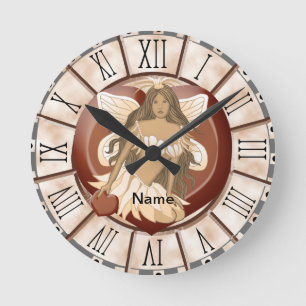 Redondo Mediano Reloj de Hada de Chocolate