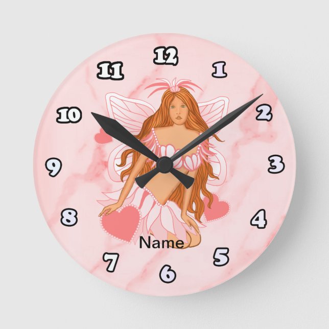 Redondo Mediano Reloj de Hada del Amor (Anverso)