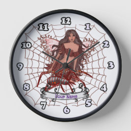 Redondo Mediano reloj de hadas de Spider