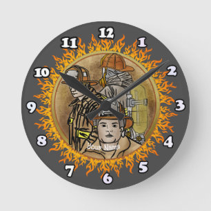 Redondo Mediano Reloj de Hermanos Bomberos