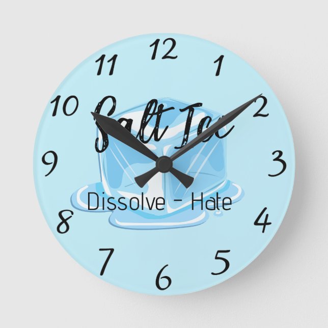 Redondo Mediano Reloj de Hielo Salado (Anverso)