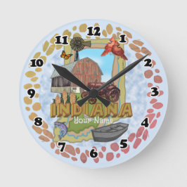 Redondo Mediano Reloj de Indiana