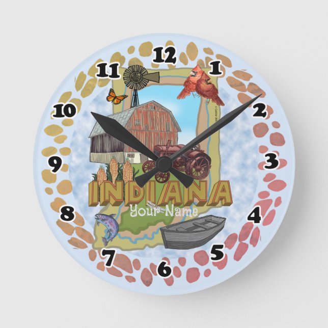 Redondo Mediano Reloj de Indiana (Anverso)