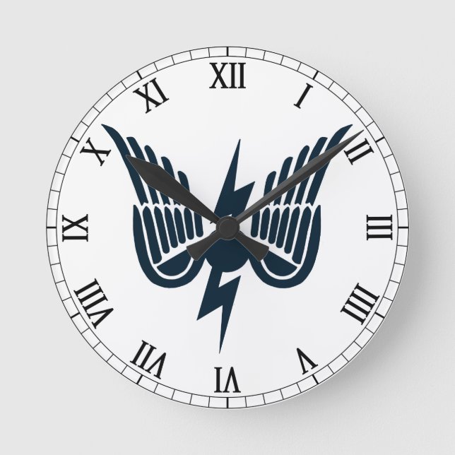 Redondo Mediano Reloj de insignia de chispa (Anverso)