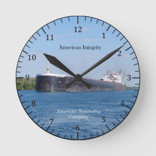 Redondo Mediano Reloj de integridad estadounidense