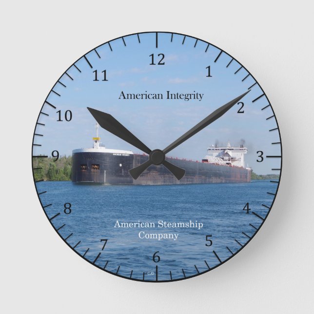 Redondo Mediano Reloj de integridad estadounidense (Anverso)
