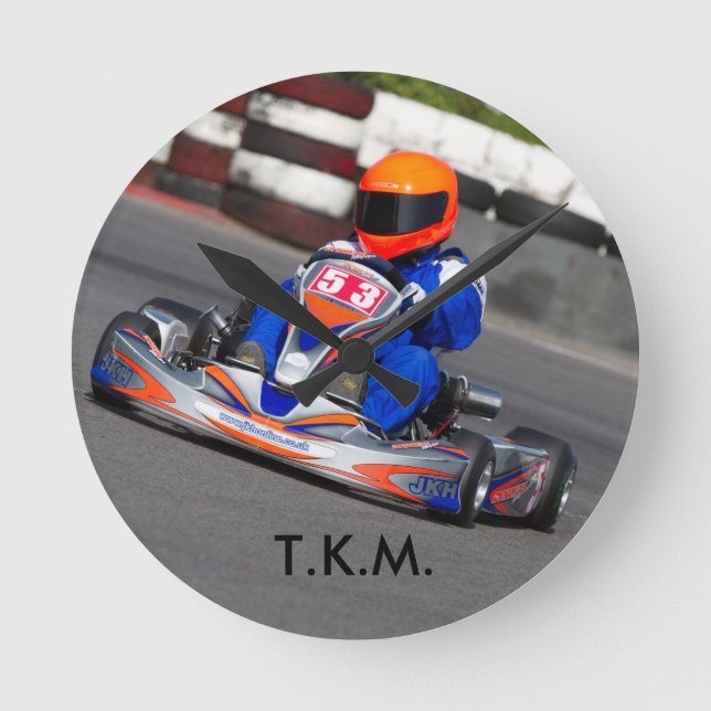 Redondo Mediano Reloj de karting TKM 100CC go kart (Anverso)