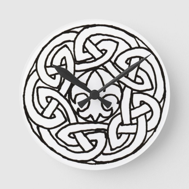 Redondo Mediano Reloj de Knot de Boy Scout (Anverso)