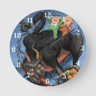 Redondo Mediano Reloj de Krampus