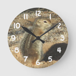 Redondo Mediano Reloj de la ardilla del antílope de Harris