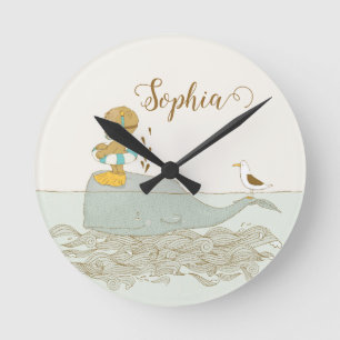 Redondo Mediano Reloj de la colección Magical Nursery