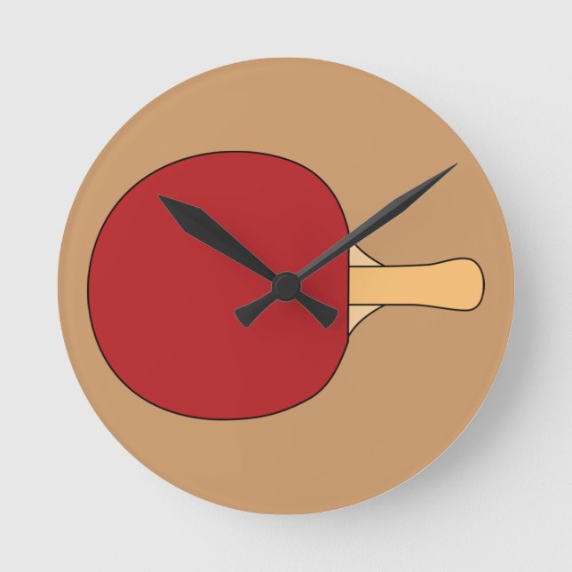 Redondo Mediano Reloj de la estafa de tenis de mesa (Anverso)