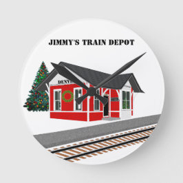 Redondo Mediano Reloj de la habitación de los Navidades del almacé