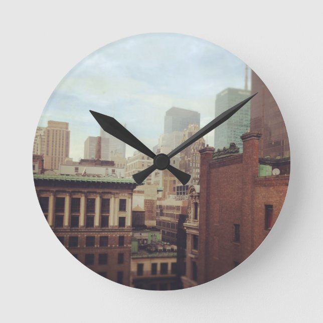 Redondo Mediano Reloj de la línea aérea de Nueva York (Anverso)