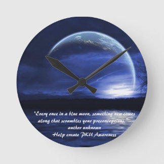 Redondo Mediano reloj de la luna azul