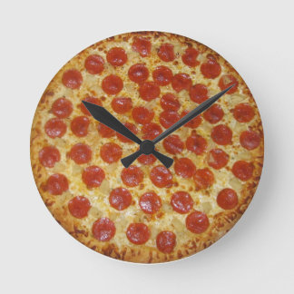 Redondo Mediano Reloj de la pizza del tiempo de la pizza