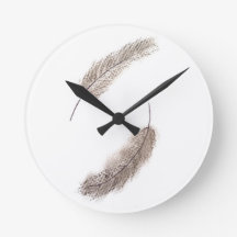 reloj de la pluma