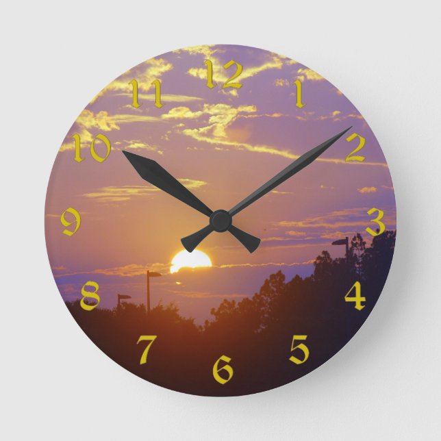 Redondo Mediano Reloj de la puesta del sol (medio) (Anverso)