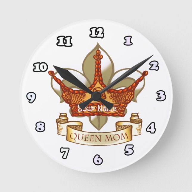 Redondo Mediano Reloj de la reina mamá (Anverso)