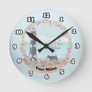 Redondo Mediano Reloj de la torre de Cape Lookout