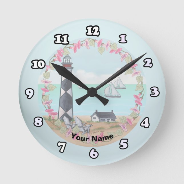 Redondo Mediano Reloj de la torre de Cape Lookout (Anverso)