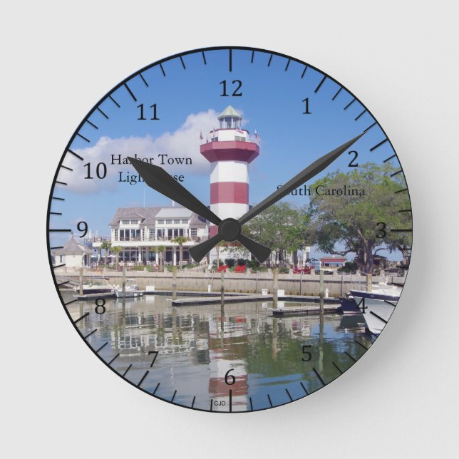 Redondo Mediano Reloj de la torre de Harbour Town (Anverso)