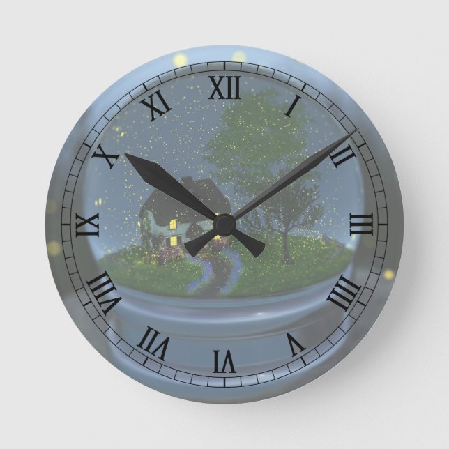 Redondo Mediano Reloj de luciérnagas (Anverso)
