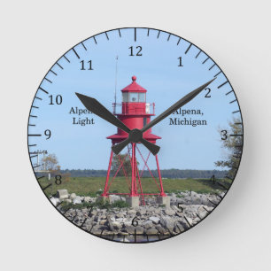 Redondo Mediano Reloj de luz de Alpena