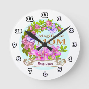 Redondo Mediano Reloj de Mamá Magnífica