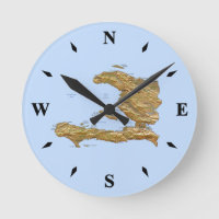 Reloj de mapas de Haití