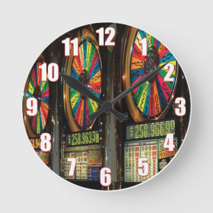 Redondo Mediano Reloj de máquina de bolas de Las Vegas