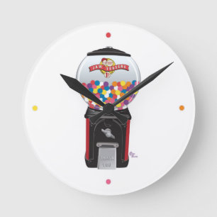 Redondo Mediano Reloj de máquina de Gumball