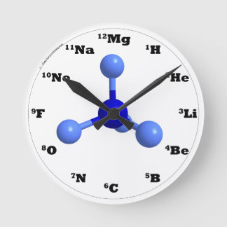 Redondo Mediano Reloj de molécula - Azul