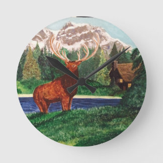 Redondo Mediano Reloj de montaña Elk