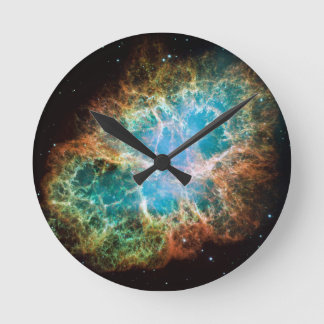 Redondo Mediano Reloj de nebulosa de cangrejo