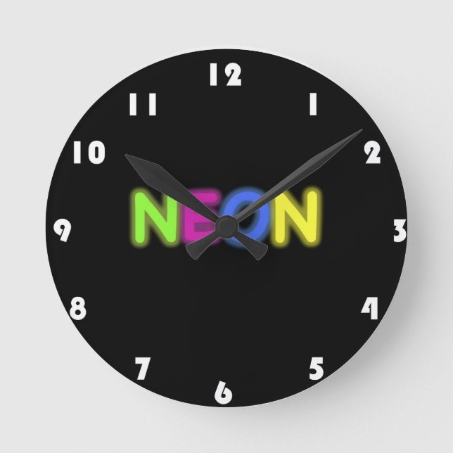 REDONDO MEDIANO RELOJ DE NEÓN (Anverso)