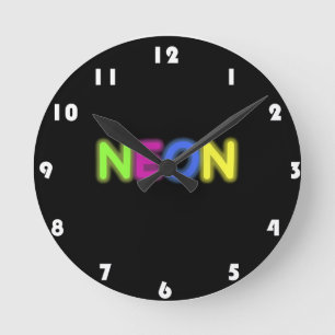 REDONDO MEDIANO RELOJ DE NEÓN