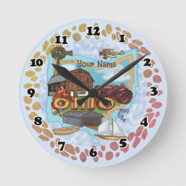 Redondo Mediano Reloj de Ohio