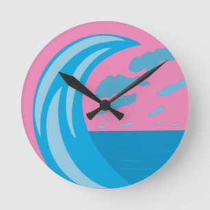 Redondo Mediano Reloj de ondas oceánicas de verano