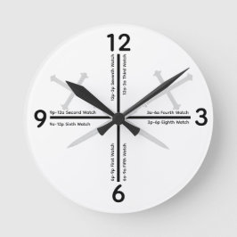 Redondo Mediano Reloj de Oraciones Vigilantes