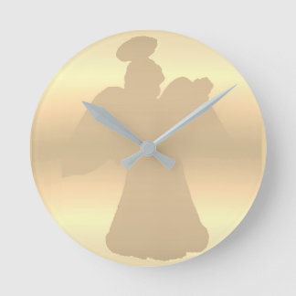 Redondo Mediano Reloj de pared: Angel Silhouette