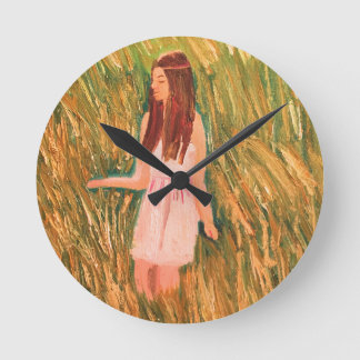 Redondo Mediano Reloj de pensamiento pacífico