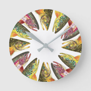 Redondo Mediano Reloj de pesca de trucha