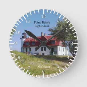 Redondo Mediano Reloj de Point Betsie Lighthouse