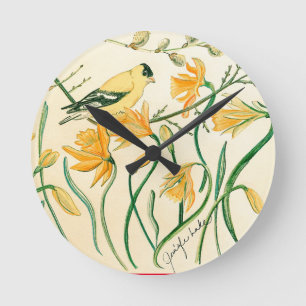 Redondo Mediano Reloj de primavera de Goldfinch