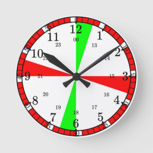 Redondo Mediano Reloj de radio del sitio de la nave