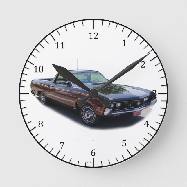 Redondo Mediano Reloj de Ranchero de 1970 (Anverso)