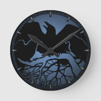 Reloj de Raven Reloj de arte nativo Raven Clocks &